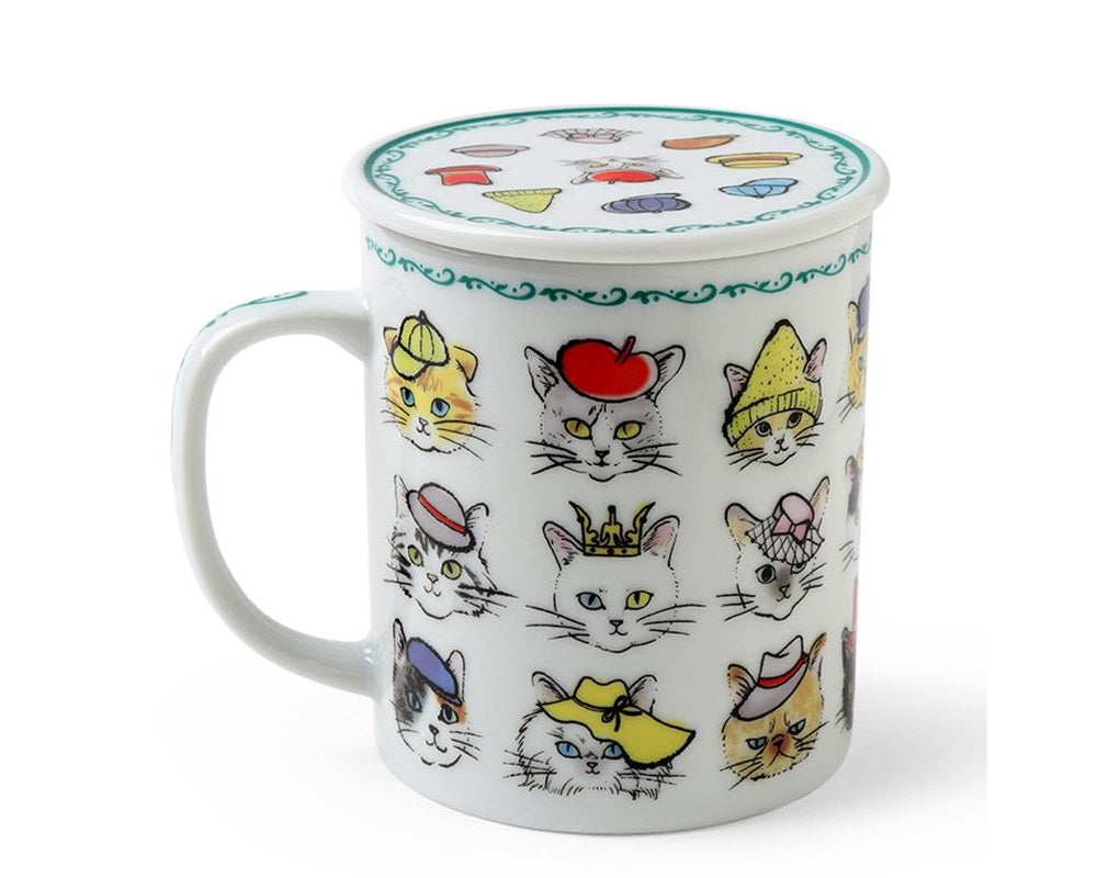 Mug Cats in Hats Mug with Lid