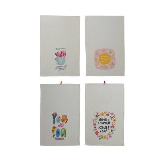 Hand-Painted Tea Towel