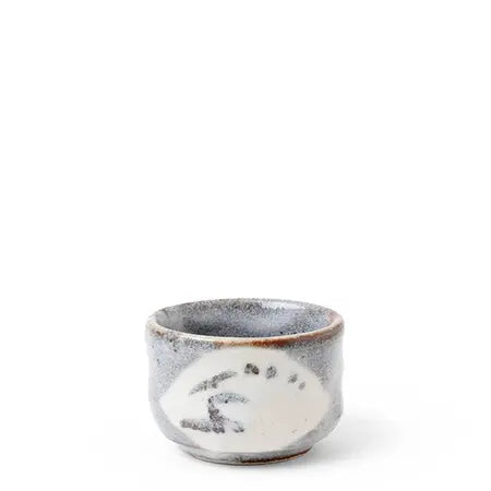 Sake Cup 2.5 oz. Gray/White