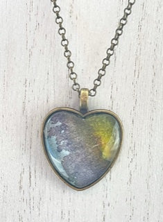 Art Necklace WATERCOLOR DESIGN