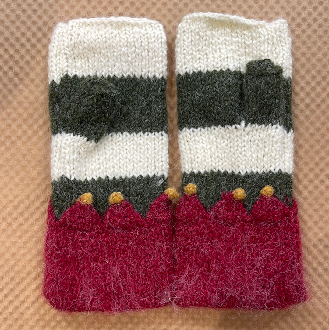 Mittens Hand Crochet Elf