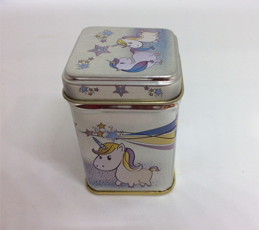 Tea Tin Canister. Unicorn Tin 2 sizes (ChaCult)