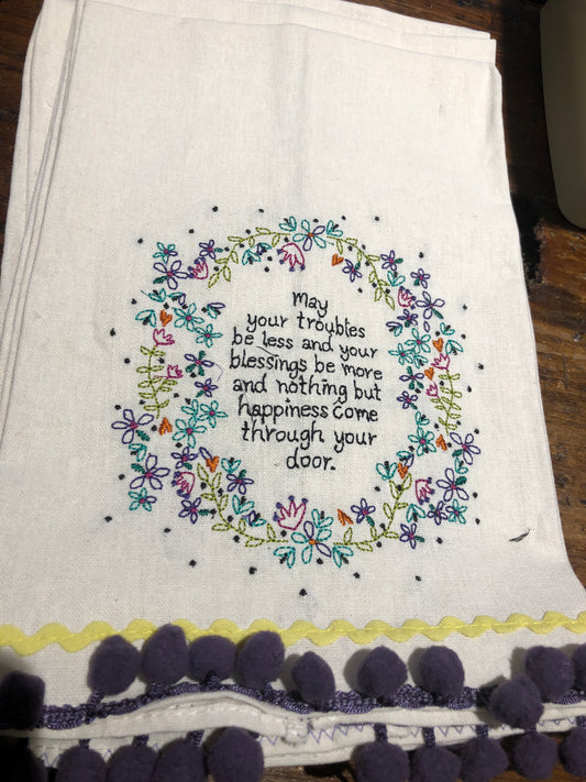 Tea Towel - May Your Troubles