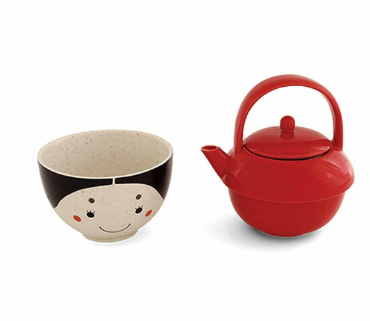 Teapot and Rice Bowl Gift Set