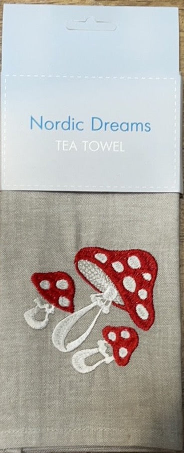 Tea Towel - Linen Mushroom