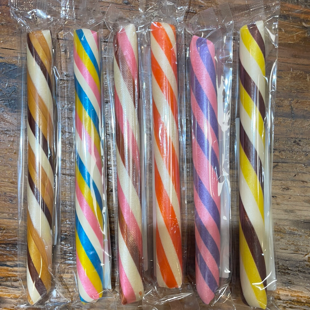 Assorted cream filled candy sticks