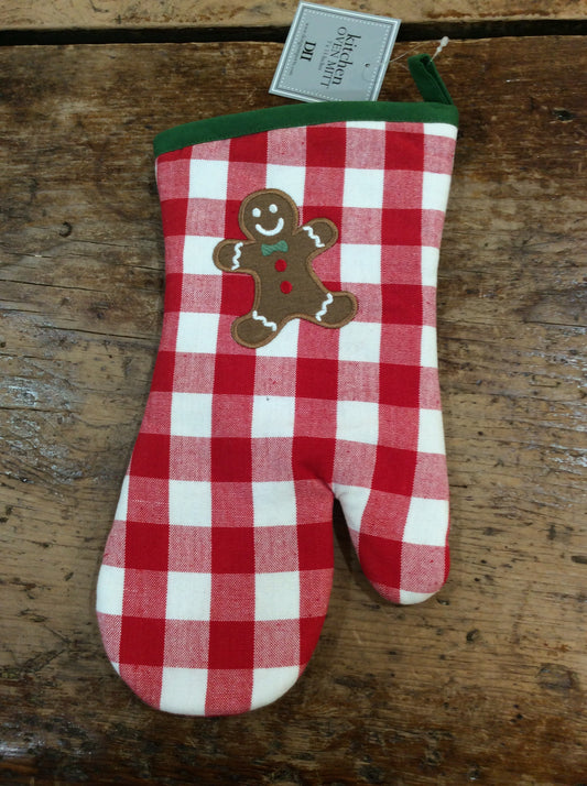 Warm Gingerbread Embellished Oven Mitt - DII