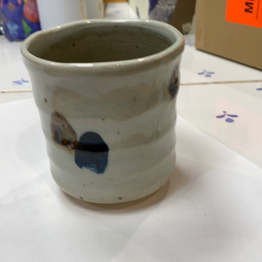 Tea Cup - Brown/Blue