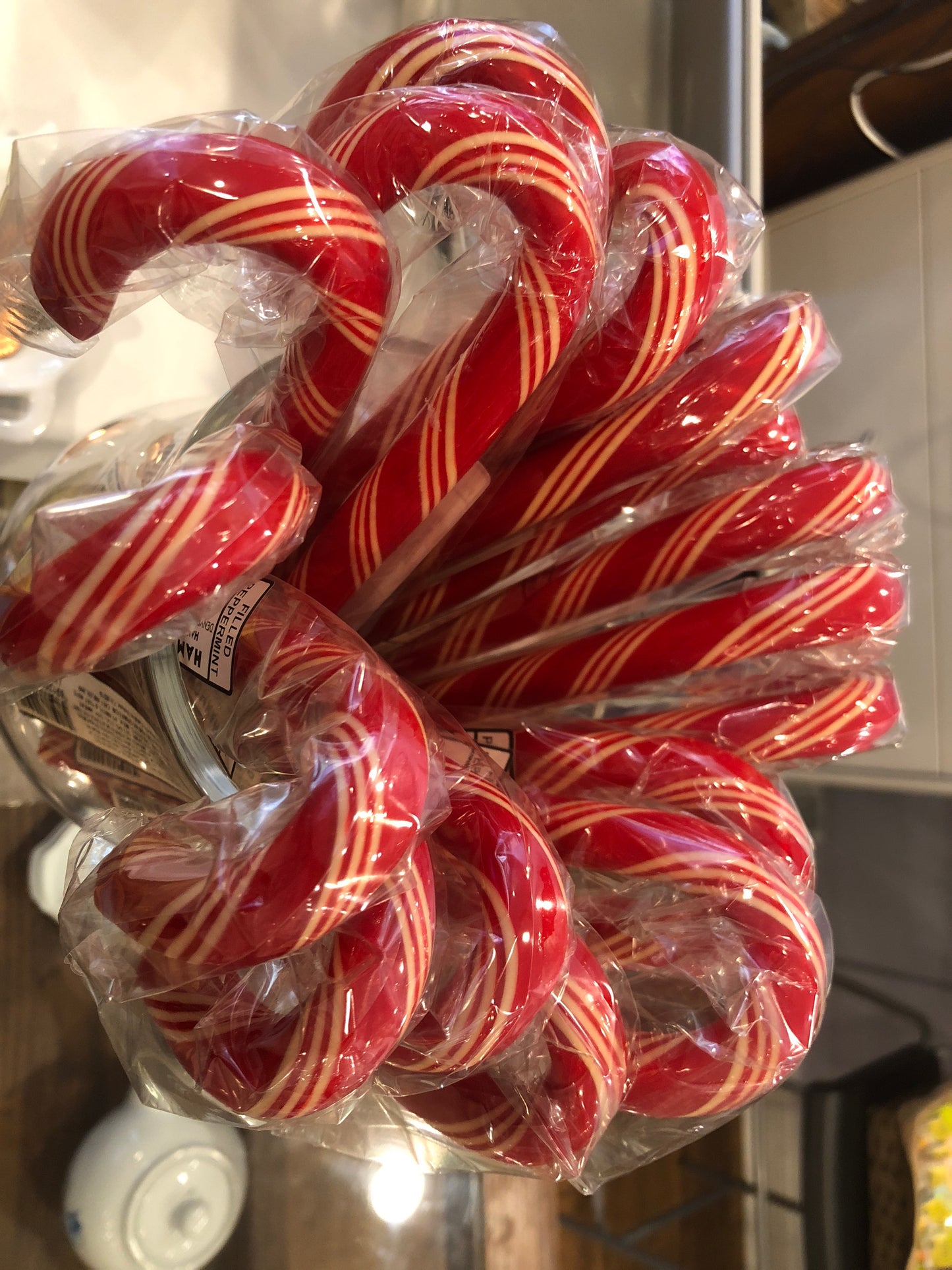 Candy Cane Chocolate Filled Peppermint Candy Cane
