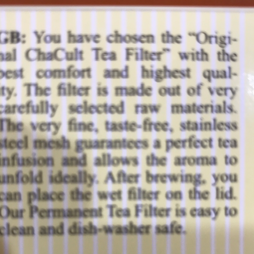 Tea Filter / Strainer Large - Dauerfilter Cha Cult