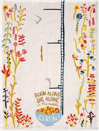 Dish Towel - Born Alone Die Alone