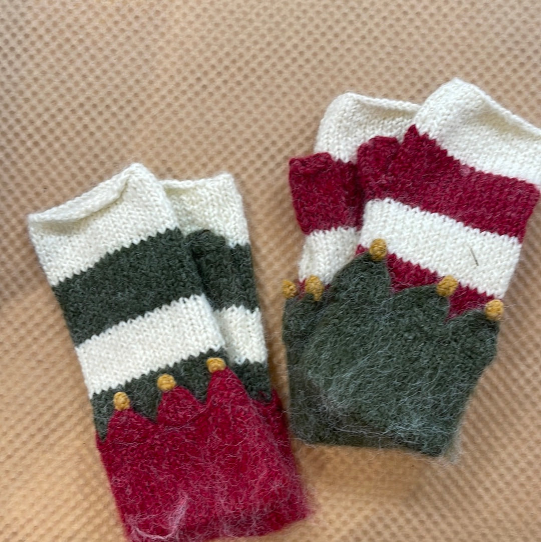 Mittens Hand Crochet Elf
