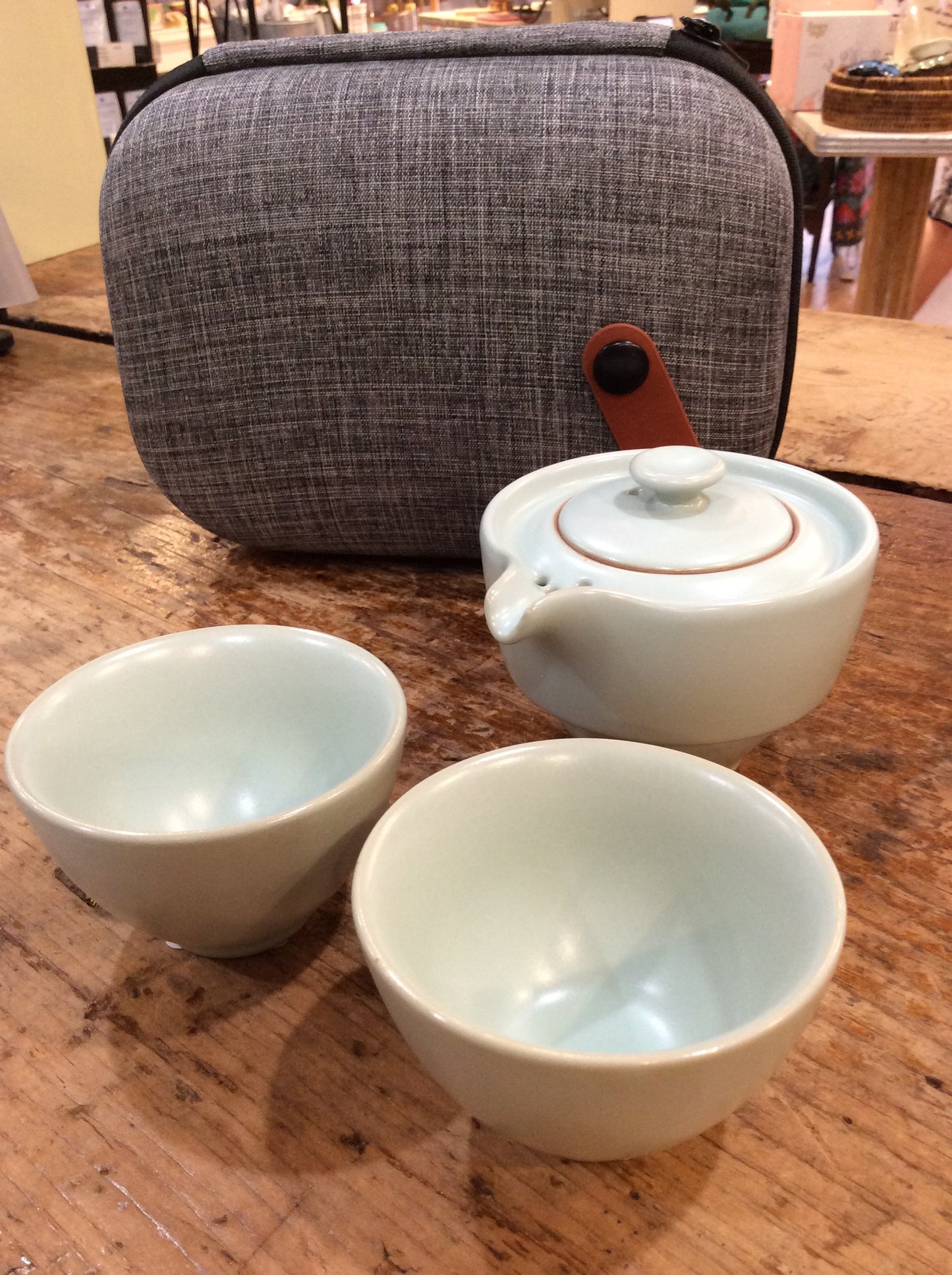 Mint Gaiwan Tea Set w/ Case - Eastern Elm