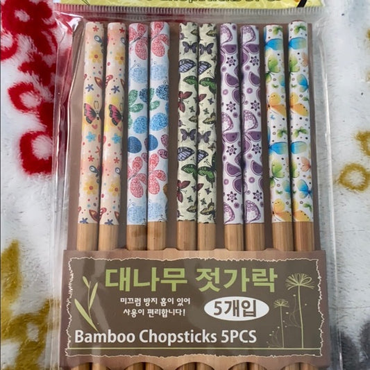 Bamboo chopsticks 5 Sets