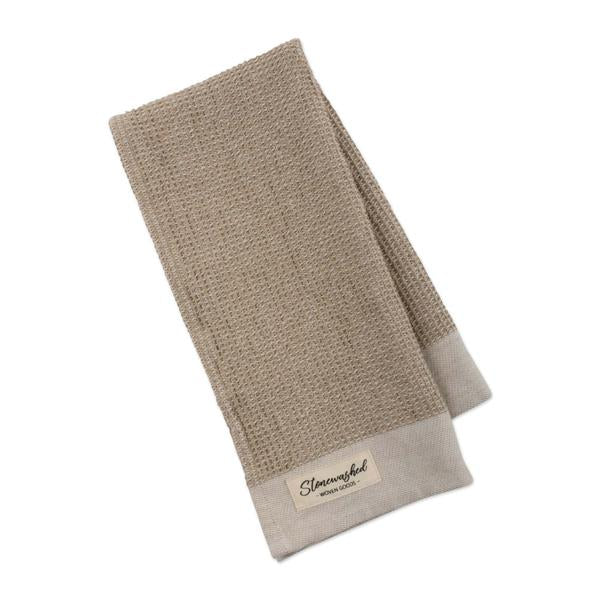 Dish Towel Hand Towel - Stone Washed Waffle (DII)