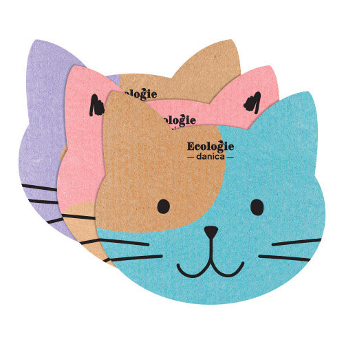 Swedish Cats Dish cloth Swedish Sponge- Swedish DII