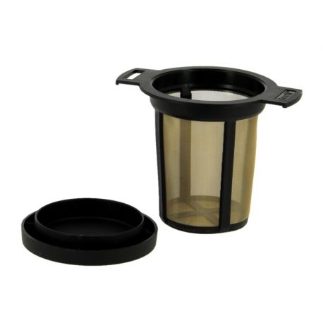 Tea Filter / Strainer Stainless Steel MEDIUM and  Black  Teeli