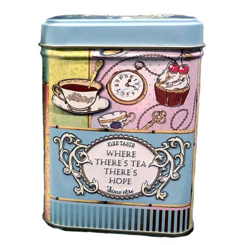 Tea Tin "Where There's Tea, There's Hope"