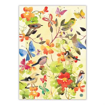 Kitchen / Tea Towel - Birds & Butterflies Kitchen Towel