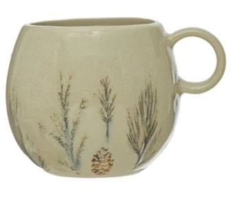 Mug 12 oz. Debossed Stoneware Mug, 4 Styles